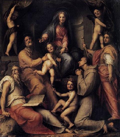 Jacopo Pontormo Madonna and Child with Saints Norge oil painting art